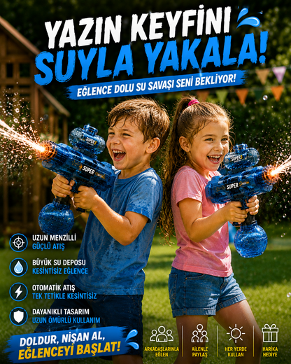 Aquablasttr Şarjlı Otomatik Su Tabncası