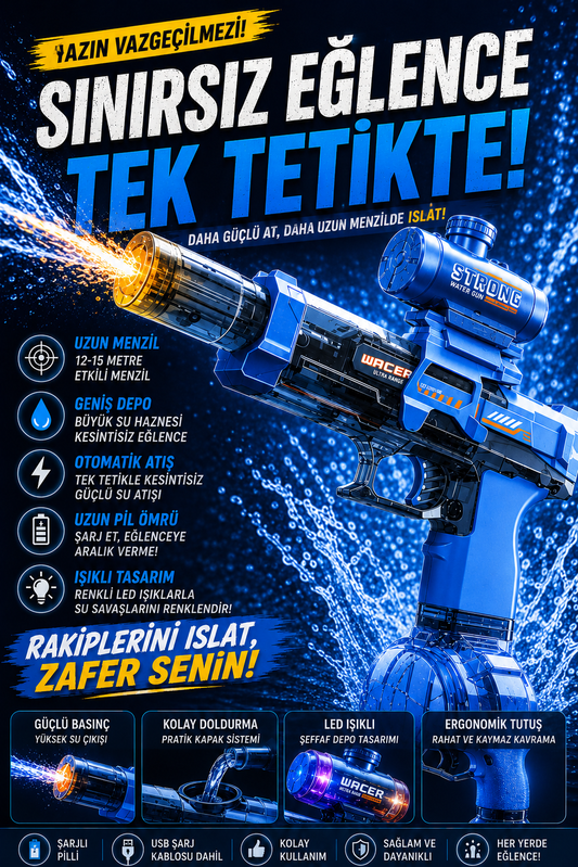 Aquablasttr Şarjlı Otomatik Su Tabncası